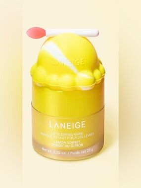 LANEIGE Lip Sleeping Mask in Lemon Sorbet and Topper